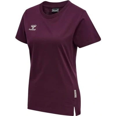 Abbildung von Hummel MOVE GRID Tshirt print, Damen, Größe: XS, Grape wine