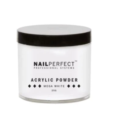 Abbildung von NailPerfect Puder Acrylic Powder Mega White