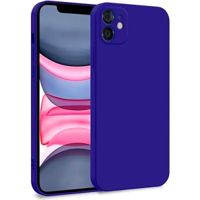 Abbildung von MyGadget Hülle für iPhone 11 Zweilagige Handyhülle mit Kameraschutz Cover Innenfutter &amp; Silikon außen Dunkel Lila