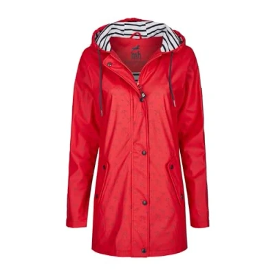 Abbildung von Michael Heinen Regenjacke / wasserabweisende Jacke rotnavy für Kinder, Größe: 34, Rot navy