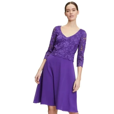 Abbildung von Vera Mont Damen 0063/4825 Kleid, Crystal Lilac, 36
