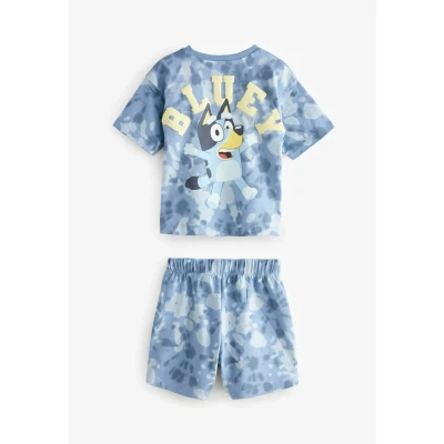 Abbildung von Next Regular FIT 3 PACK Short Set Nachtwäsche für Kinder, Größe: 122, Blue green license bluey