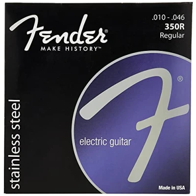 Abbildung von Fender Bass Saiten aus vernickeltem Stahl, Runddraht, 1 Stück 10 46 Stainless Steel 350&#039;s