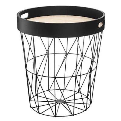 Abbildung von Atmosphera Couchtisch Kumi Platte Schwarz D 35 cm