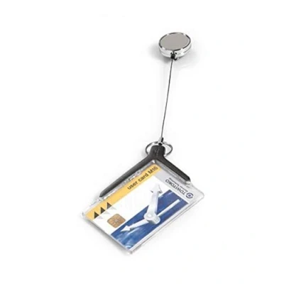 Abbildung von Durable Pass Halter De Luxe mit Chrom Jojo, 10 Stück, 830758