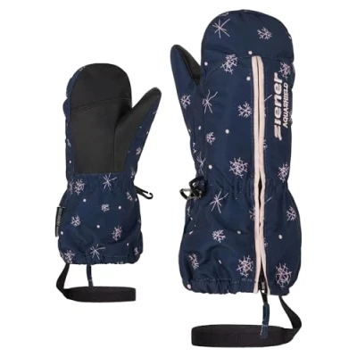 Abbildung von Ziener Kinder LANGELO Ski Fäustling/Wintersport wasserdicht, atmungsaktiv, snowcrystal Print, 86cm