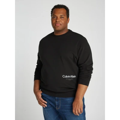 Abbildung von Calvin Klein OFF Placement LOGO Sweatshirt, Herren, Größe: XXL, Black