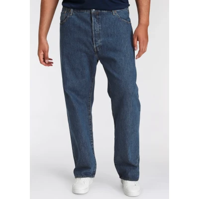 Abbildung von Levi&#039;s Plus 501 Original Jeans Straight Leg, Herren, Größe: 48x34, Stonewash
