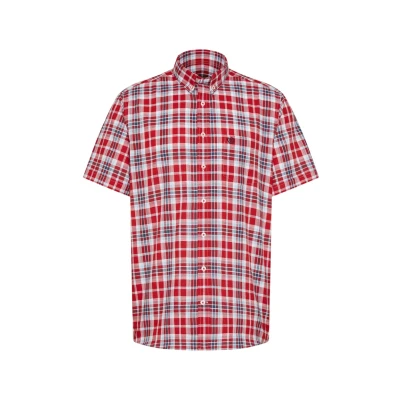 Abbildung von bugatti MIT Buttondownkragen Hemd, Herren, Größe: Large, Rot