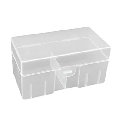 Abbildung von perfk Transparent Batteriebox Schutzbox Aufbewahrungsbox für 12Pcs 9012 9V Batterien Akkus, Akkubox aus Polypropylen