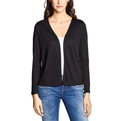 Abbildung von Street One Damen Nette Strickjacke, Schwarz (Black 10001), 44 EU