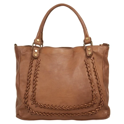 Abbildung von Samantha Look Shopper, echt Leder, Made in Italy