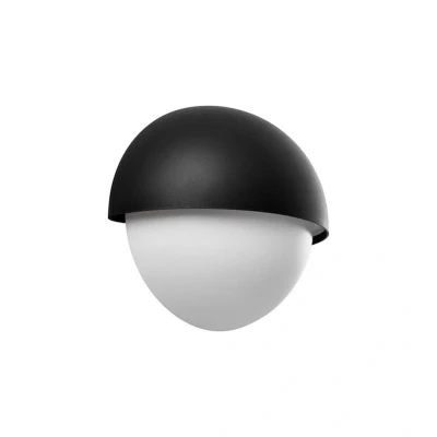 Abbildung von Außenwandleuchte Scorpius Round, schwarz, Kunststoff
