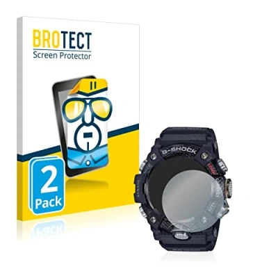 Abbildung von BROTECT (2 Stück Schutzfolie für Casio G Shock Mudmaster GG B100 1AER Displayschutz Folie Ultra Klar