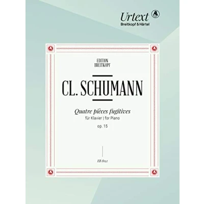 Abbildung von Quatre Pièces Fugitives op. 15 für Klavier Breitkopf Urtext (EB 8152)