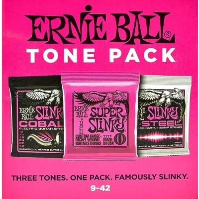 Abbildung von Ernie Ball Super Slinky E Gitarre Ton Pack, Stärke 9 42