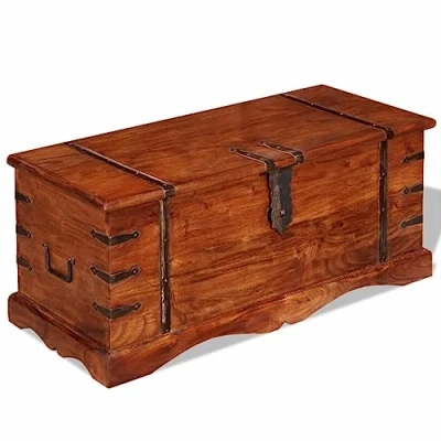 Abbildung von vidaXL Aufbewahrungsbox Truhe Massivholz (1 St)
