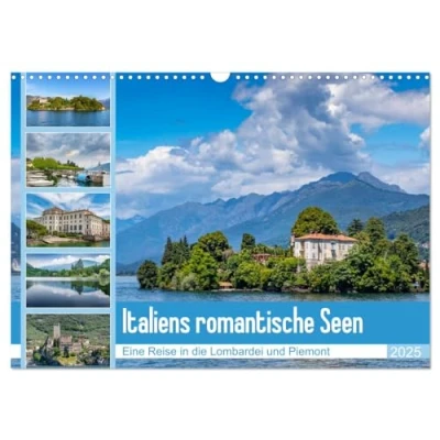 Abbildung von Italiens romantische Seen (Wandkalender 2025 DIN A3 quer), CALVENDO Monatskalender