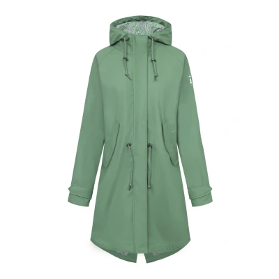 Abbildung von Derbe Traveby paisley Parka, Damen, Größe: 34, Hedge green