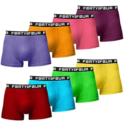Abbildung von MERISH FortyFour Boxershorts Herren 8er Pack S 7XL Unterwäsche Unterhosen Männer Men Retroshorts (M, 716a Set Bunt)