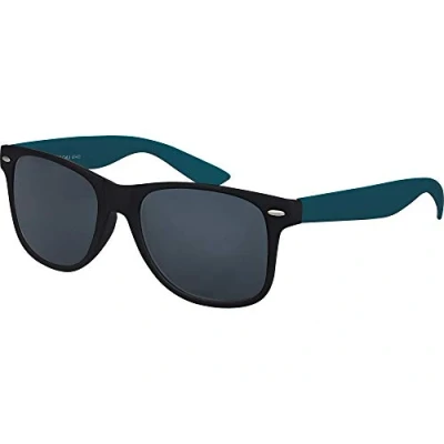 Abbildung von Balinco Sonnenbrille UV400 CAT 3 CE Rubber mit Federscharnier für Damen &amp; Herren (dunkelblau/schwarz smoke)