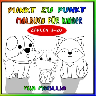 Abbildung von Punkt zu Malbuch für Kinder: Punk Ausmalbuch Kinder ab 4 Jahren mit den Zahlen von 1 20