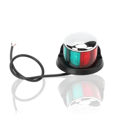 Abbildung von Bootsnavigationslichter, 12v Marine LED Boot Navigationslichter Wasserdichte Navigationslampe Boot, 12 V Grün Und Rot Yacht Licht Signalleuchte Port Seitenbogen