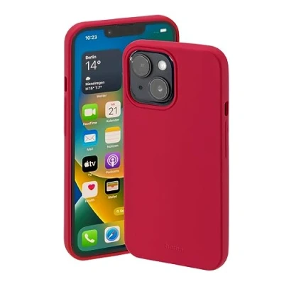 Abbildung von Hama Handyhülle Apple iPhone 14 (Hülle, Case, Cover, Smartphone Hülle, passend für Wireless Charging) rot