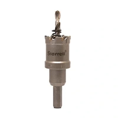 Abbildung von Starrett Hartmetall Lochsäge CTD28 TCT Tiefschnitt für Metall Edelstahl Eisen Aluminium 21mm