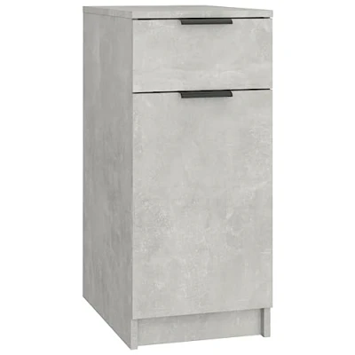 Abbildung von vidaXL Schreibtischschrank Aktenschrank Büroschrank Aufbewahrung Schrank Lagerschrank Büromöbel Arbeitszimmer Betongrau 33,5x50x75cm Holzwerkstoff