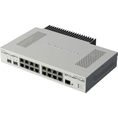 Abbildung von MikroTik CCR2004 16G 2S+PC Cloud Core Router, 16x Gigabit Ethernet Anschlüsse, 2X 10G SFP+ Käfige