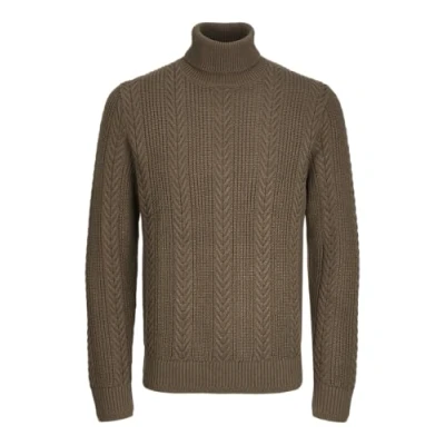 Abbildung von JACK&amp;JONES Herren Jcocipher Knit Roll Neck Strickpullover, Slate Black, XS