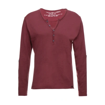 Abbildung von Key Largo Ginger Langarmshirt, Herren, Größe: Medium, Dark red