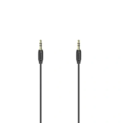 Abbildung von Hama Audio Kabel, 3,5 mm Klinken St. St., Stereo, vergoldet Klinkenkabel Klinke, (50 cm)