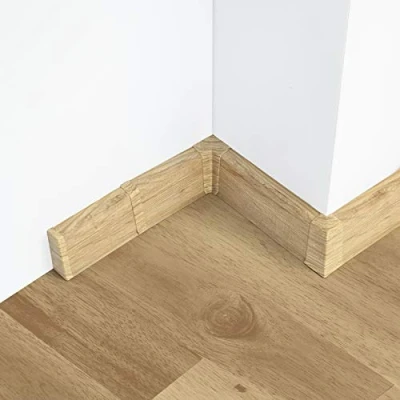 Abbildung von [DQ PP] 1 x Verbinder 55mm PVC Eiche Antik Laminatleisten Fussleisten aus Kunststoff Laminat Dekore Fußleisten