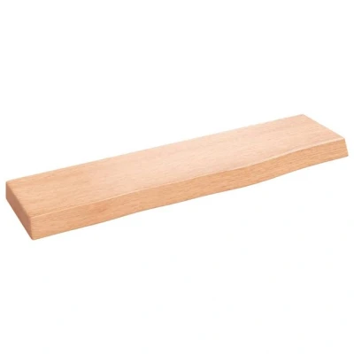 Abbildung von vidaXL Regal Wandregal Hellbraun 40x10x2 cm Massivholz Eiche Behandelt, 1 tlg.