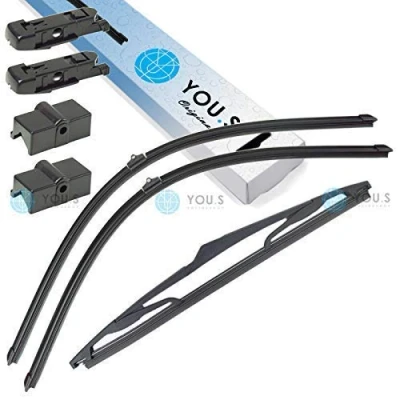 Abbildung von YOU.S SCHEIBENWISCHER SET VORNE + HINTEN 700 +700 300 mm (3 Stück)