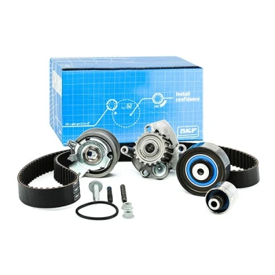 Abbildung von SKF VKMC 01255 1 Wasserpumpe + Zahnriemensatz mit Dichtungen Stehbolzen 141 VOLKSWAGEN: Passat B6 Limousine, Golf 5 Schrägheck, Variant