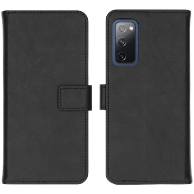 Abbildung von Samsung Galaxy S20 FE Hülle Kunstleder iMoshion Klapphülle Handyhülle Schwarz