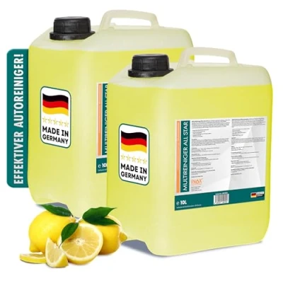 Abbildung von INOX® All Star Multireiniger 2x10L Auto Reiniger Polsterreiniger und Teppichreiniger Kunststoffreiniger Autoreinigung von Innen Außen