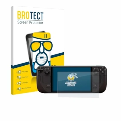 Abbildung von BROTECT Entspiegelungs Schutzglas für Valve Steam Deck OLED Schutz Folie Panzerfolie Glas Matt [Extrem Kratzfest 9H, Anti Reflex, Fingerprint]