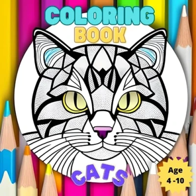 Abbildung von Coloring Book Mandala Cats for kids (4 10) (Mandala and adults)