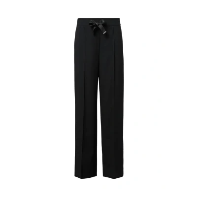 Abbildung von comma casual identity MIT Bindeband Stoffhose, Damen, Größe: 34, Schwarz