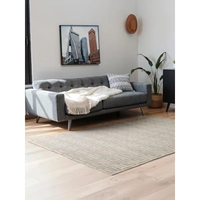 Abbildung von ELLE DECORATION Designteppich &quot;Howlite&quot;, rechteckig, 9 mm Höhe, Wohnzimmer, Schlafzimmer, Läufer, Hoch Tief Effekt, Flur, Glanz
