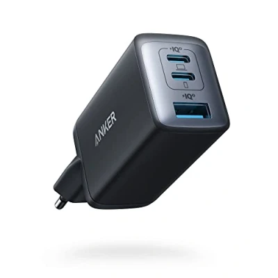 Abbildung von Anker USB C Ladegerät (Nano II 65W) Pod 3 Port PPS Schnellladegerät, Kompaktes Netzteil für MacBook Pro, iPad Steam Deck, Galaxy S20, Dell XPS 13, Note 20/10+, iPhone 15, Pixel