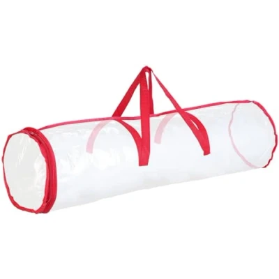 Abbildung von infactory Tasche: Geschenkpapier Aufbewahrungstasche, transparent, 79 x 22 cm (Geschenkpapier Aufbewahrung, Tasche, Leinwand)