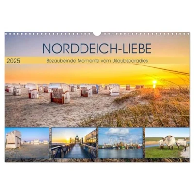 Abbildung von NORDDEICH LIEBE (Wandkalender 2025 DIN A3 quer), CALVENDO Monatskalender