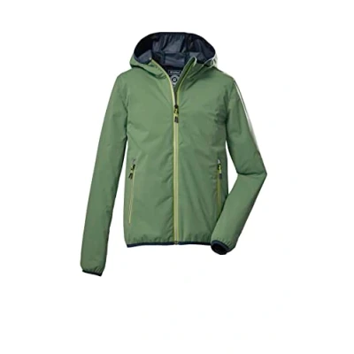 Abbildung von Killtec Jungen 2 Lagen Funktionsjacke/Outdoorjacke mit Kapuze, packbar KOS 230 BYS JCKT; naturgrün, 128, 39648 000