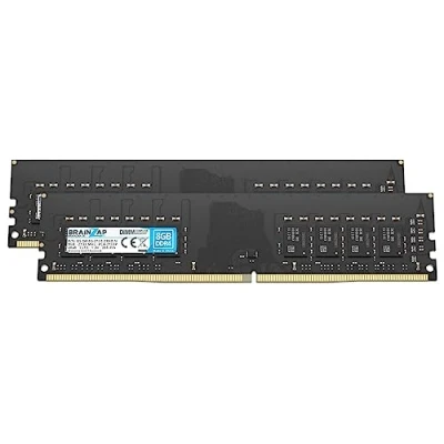 Abbildung von BRAINZAP 16GB DDR4 RAM DIMM PC4 2133P 2Rx8 2133 MHz 1.2V CL15 Computer PC Arbeitsspeicher (2X 8GB)