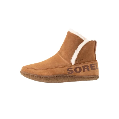 Abbildung von Sorel Nakiska Bootie Stiefelette, Damen, Größe: 41, Camel brown Veloursleder
